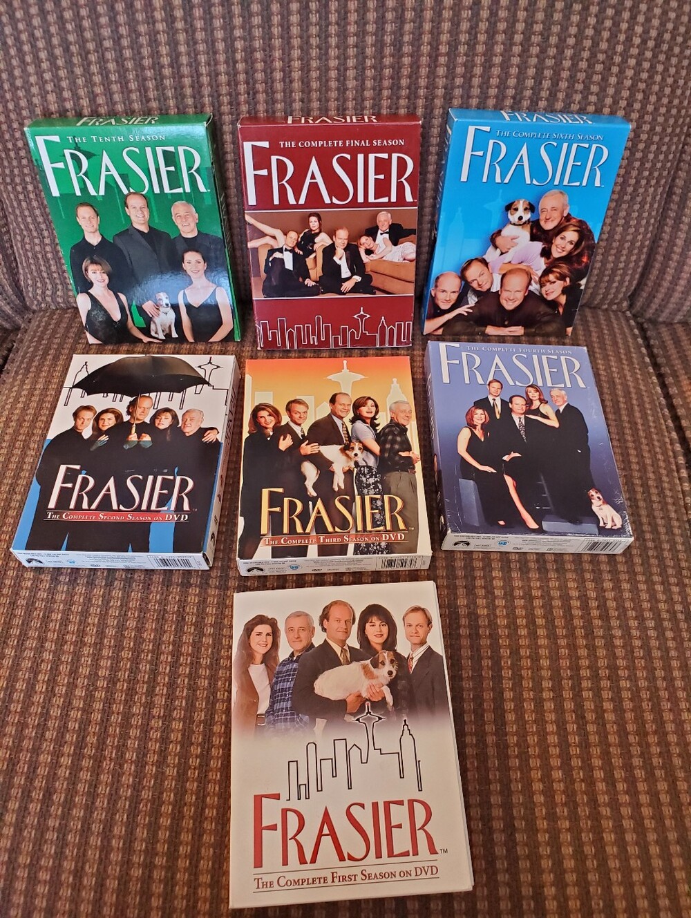 Frasier Seasons 1, 2, 3, 4, 6, 10, and 11 (final season) on DVD